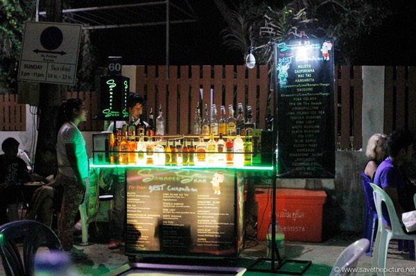 Mobile cocktailbar night market Koh Samui Lamai beach