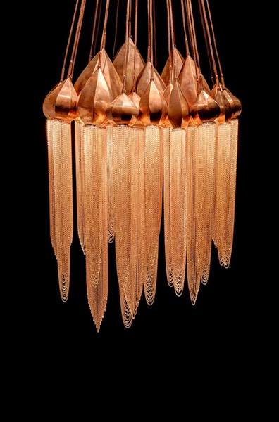 Lifestyle, Robert Nollet, sensual light objects, Copper Lamp 16