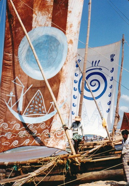 Sri Lanka catamaran art project Negombo