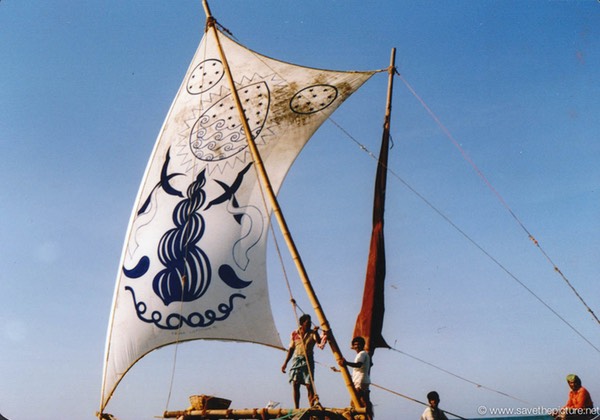 Sri Lanka catamaran spiritual art