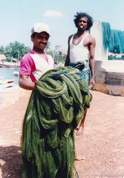 Sri Lanka catamaran art, the fisherman