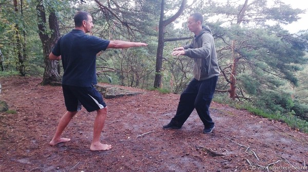 Taikiken Harai-te two circle exercise, mind body coordination and the feel of flow-motion