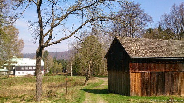 Wooden barn near Zamecek