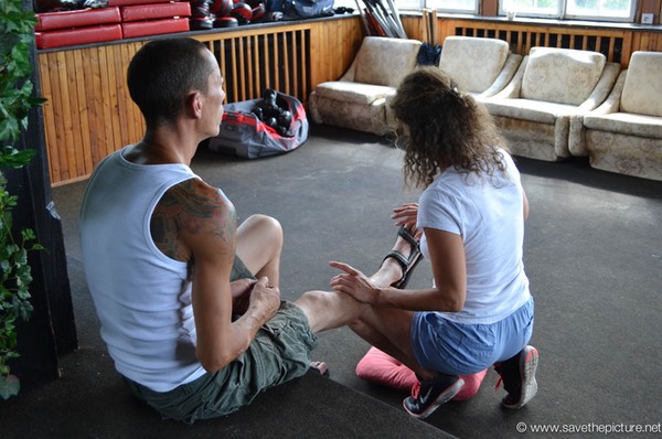 Getting the energy flowing, exercises during the Taikiken Natural Tuning workshops in Cz